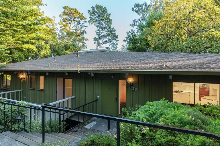 A notable Bay Area home designed by the architect who created the renowned “house in the sky” for jazz legend John Coltrane is now on the market for $1.6 million.